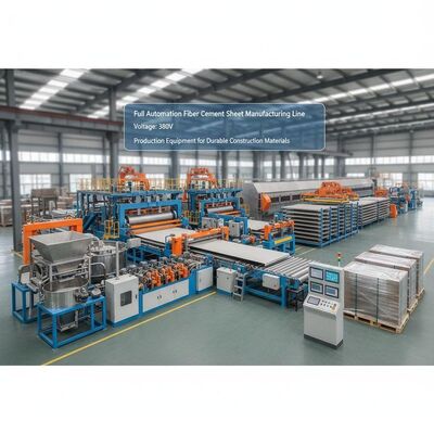 Tam Otomatik Fiber Çimento Levha Üretim Hattı Voltaj 380V Dayanıklı İnşaat Malzemeleri İçin Üretim Ekipmanları
