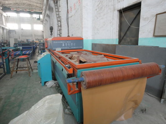 Two Sides Cold Pressure Formed WPC Door Machine , Seamless MgO Board Production Line