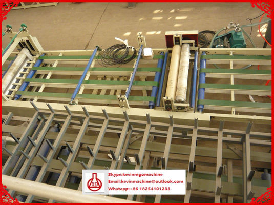 PLC Kontrol Sistemi Mgo / Fiber Glass Mesh hammaddesi için dalgalanmış rulo şekillendirme makinesi