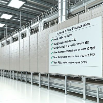 Yüksek Mukavemetli Ses Yalıtımı Fiber Çimento Levha Üretim Hattı, Basınç Dayanımı ≥20Mpa ve Düşük Su Emme Özelliği