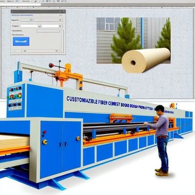 45dB ses yalıtımı olan özelleştirilebilir lif çimento kartı üretim hattı