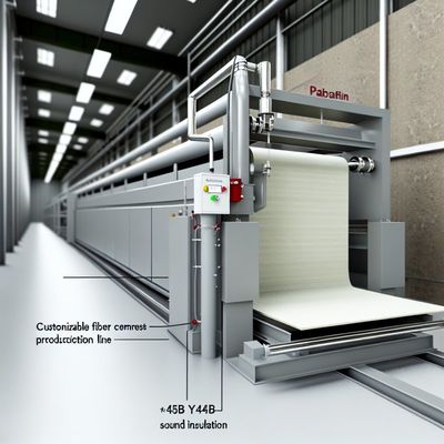 45dB ses yalıtımı olan özelleştirilebilir lif çimento kartı üretim hattı