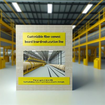 45dB ses yalıtımı olan özelleştirilebilir lif çimento kartı üretim hattı