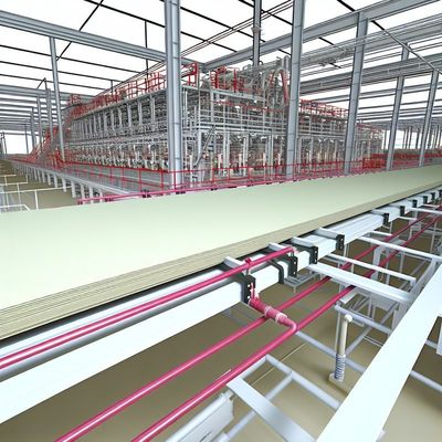 2400mm uzunluğu ve 1200mm genişliği olan Yangın geçirmez Fiber Cement Board Üretim hattı