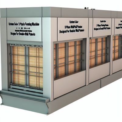 Çift Duvarlı Paneller için Özel Renkli 3 Fazlı Duvar Panelleri Yapım Makinesi
