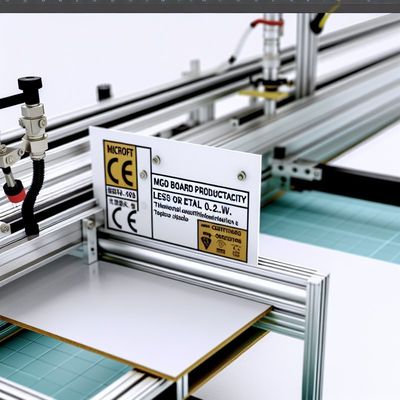 ısı iletkenliği ≤0.2W/m.k. CE sertifikalı MgO kart üretimi hattı