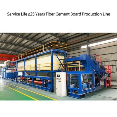 Kullanım süresi ≥25 Yıl Ses yalıtımı ≥45dB ısı iletkenliği ≤0.25W/mk ile Fiber Cement Board Üretim hattı