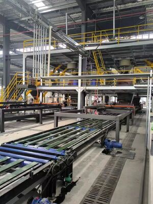 Voltaj 380v Otomatik Mobilya XPS yalıtım Tile Backer Board Üretim hattı