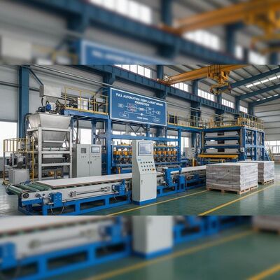 Tam Otomatik Fiber Cement Board Üretim Hattı CE Standart 200kw Güç Endüstriyel Ölçekli Üretim için Tasarlanmıştır