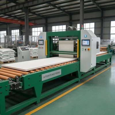 Magnezyum oksit karton üretimi sonuçlarını sunmak için ürün rengini ayarlayan otomatik mgo karton makinesi