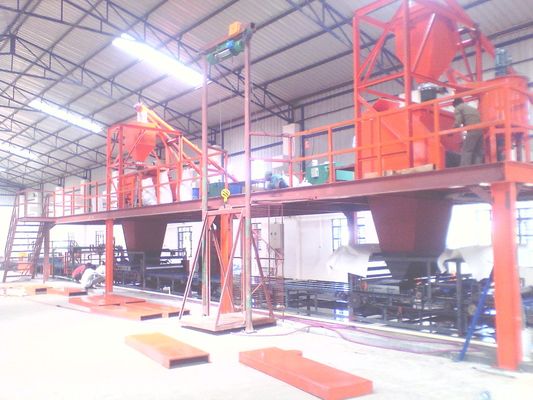 Uzun Yaşam Sandviç Panel Üretim hattı Magnezyum oksit ve lif çimento kartı üretimi